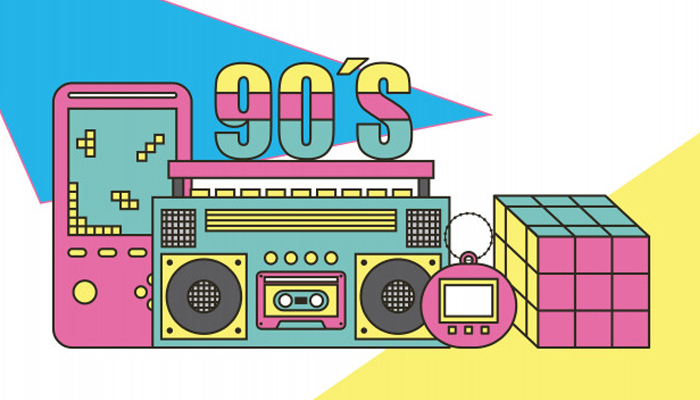 música anos 90 geek