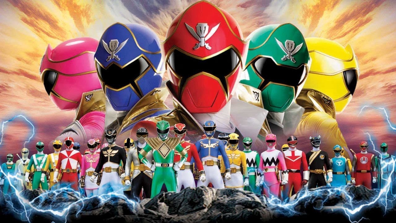 vários esquadrões de super sentai em crossover