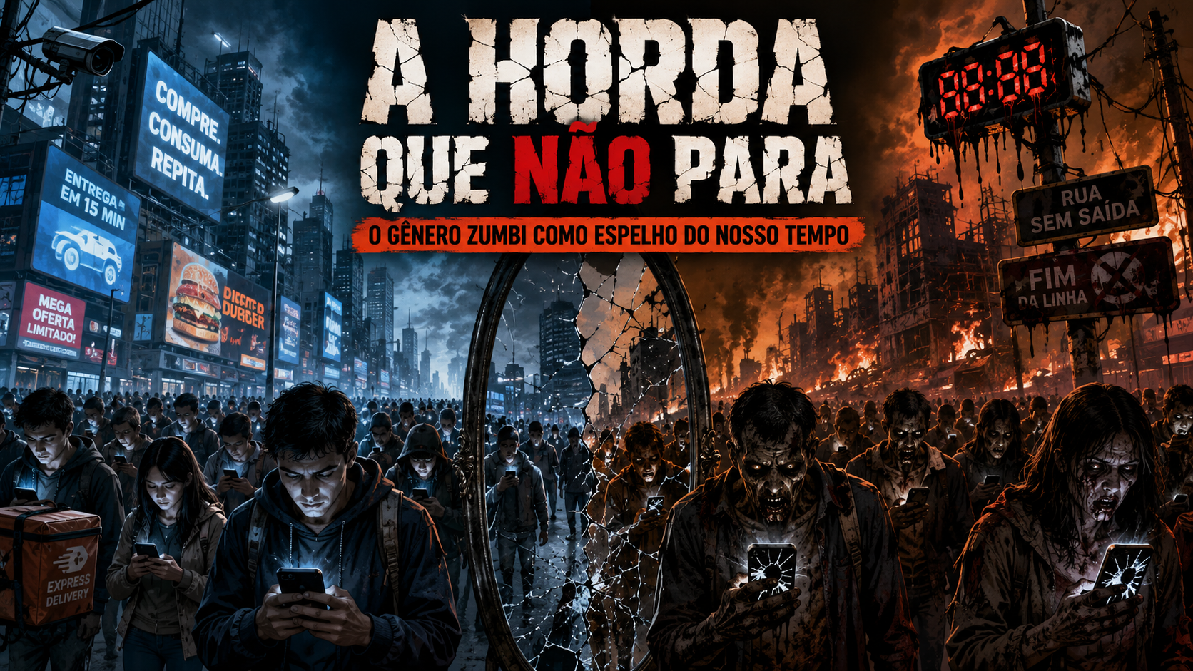horda de zumbis no celular
