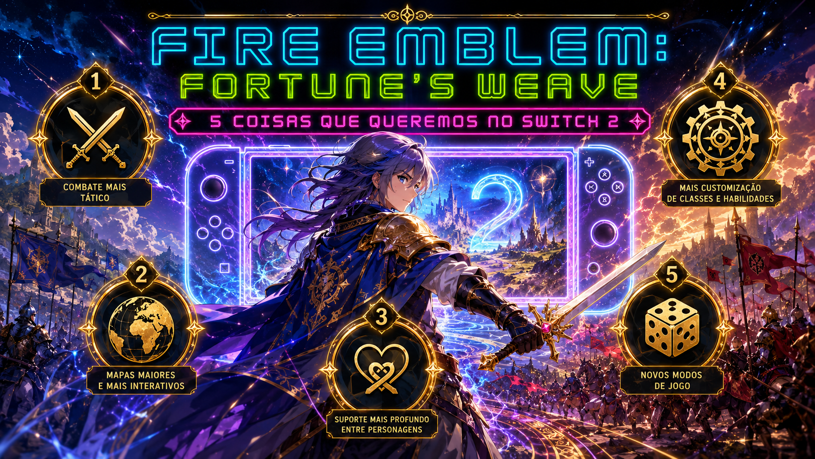 capa do que queremos no novo Fire Emblem Fortune's Weave