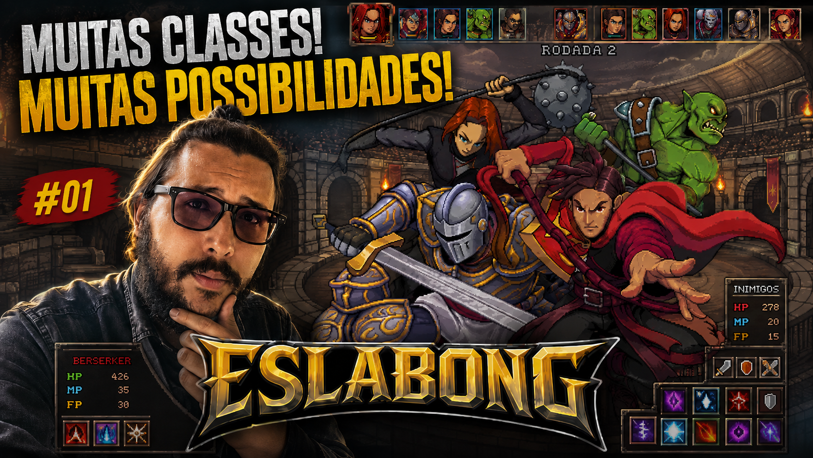 Eslabong aposta em muitas classes e estratégias, mas ainda precisa organizar melhor sua complexidade